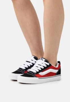 Vans Knu Skool Unisex - Skateschoenen - Red/True White