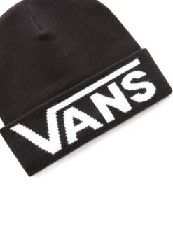 Vans Mn Drop V Tall Cuff Beanie - Muts - Black -Vans Schoen 02b918702fc243ea9b9e35f9caa6113d