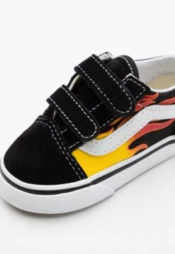 Vans Td Old Skool V - Sneakers Laag - Black/True White -Vans Schoen 06e4c030ff9a48308bf6bd7018e9456c