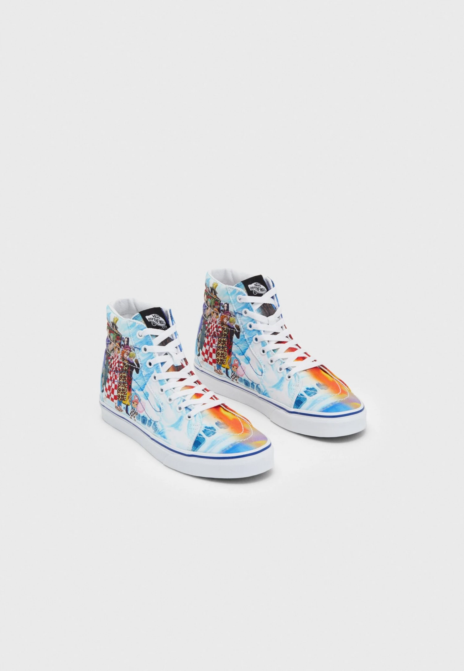 Vans X One Piece Sk8-Hi Unisex - Sneakers Hoog - Light Blue/White/Multi-Coloured 3 Vans X One Piece Sk8-Hi Unisex - Sneakers Hoog - Light Blue/White/Multi-Coloured