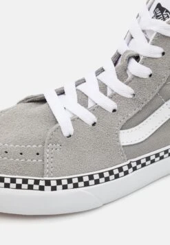 Vans Sk8-Hi Unisex - Sneakers Hoog - Checkerboard Foxing Drizzle/True White -Vans Schoen 1edccc76ba1e401a8f90711257464192