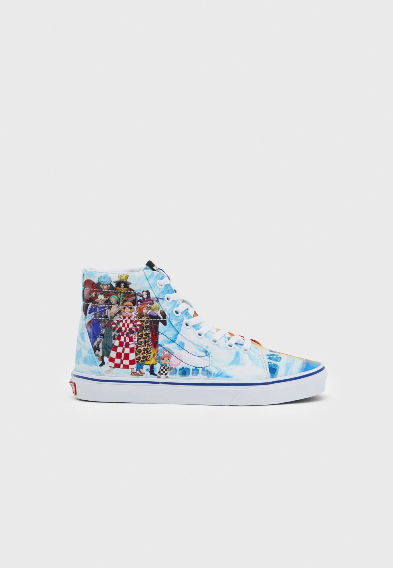 Vans X One Piece Sk8-Hi Unisex - Sneakers Hoog - Light Blue/White/Multi-Coloured 4 Vans X One Piece Sk8-Hi Unisex - Sneakers Hoog - Light Blue/White/Multi-Coloured - Afbeelding 2