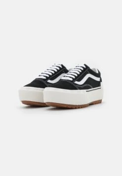 Vans Old Skool Stacked - Sneakers Laag - Black/Blanc -Vans Schoen 2736b85a361240b3a79d3bc016291062