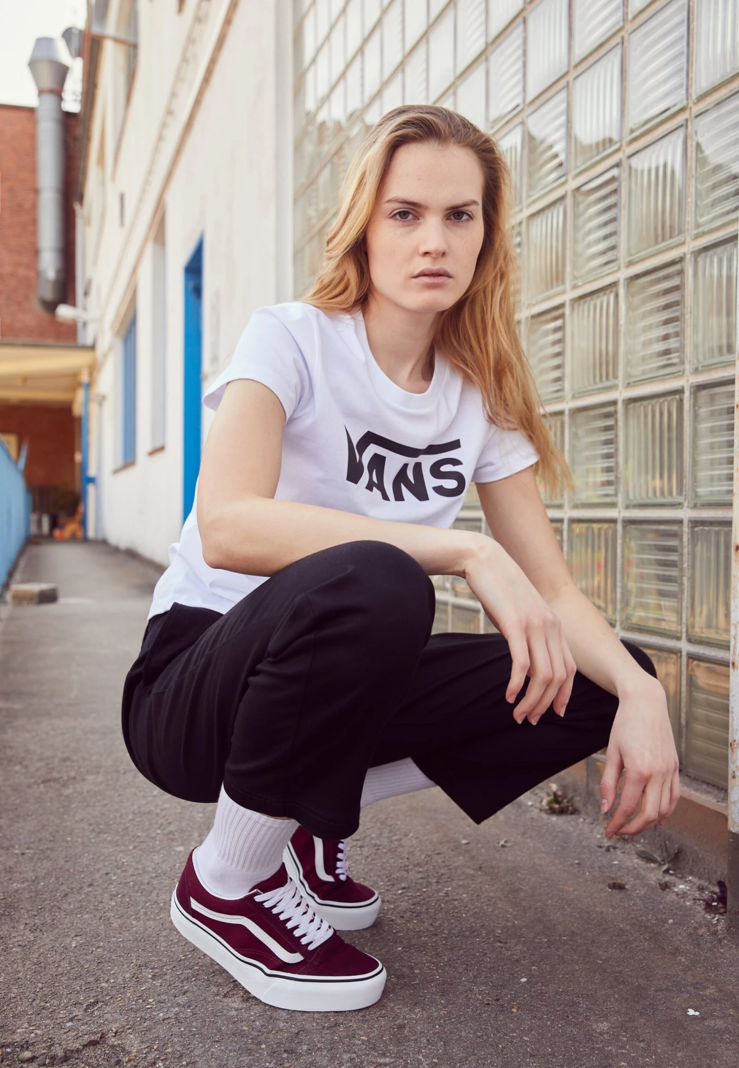 Vans Ua Old Skool Platform - Sneakers Laag - Port Royale/True White 4 Vans Ua Old Skool Platform - Sneakers Laag - Port Royale/True White - Afbeelding 2