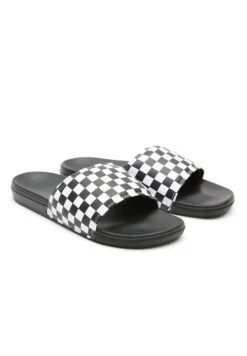 Vans La Costa Slide-On Unisex - Badslippers - (Checkerboard) True White/Black -Vans Schoen 2a87a28b1d2c422794b6ce0d51d85bbc