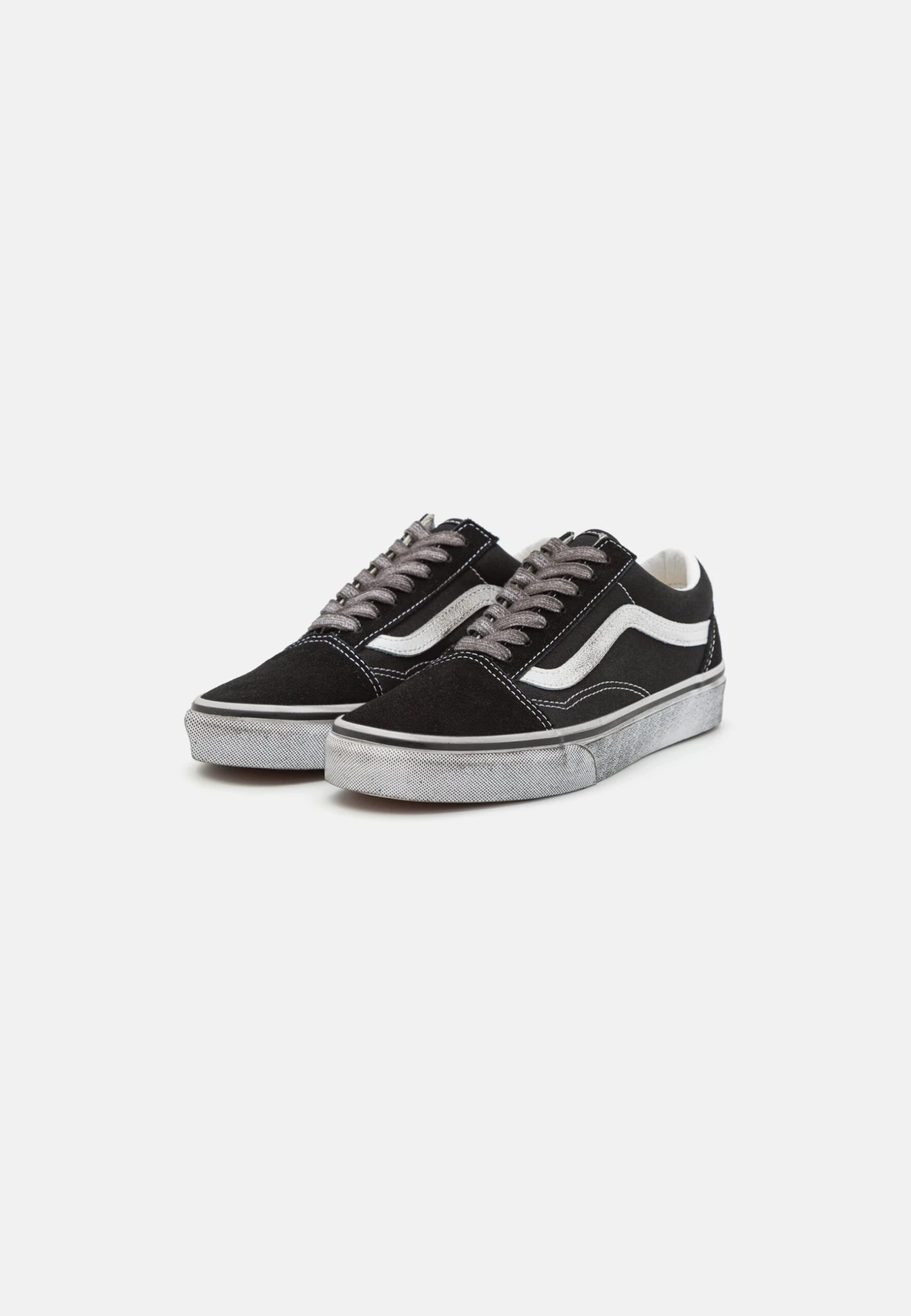 Vans Old Skool Unisex - Sneakers Laag - Stressed Black/White 4 Vans Old Skool Unisex - Sneakers Laag - Stressed Black/White - Afbeelding 2