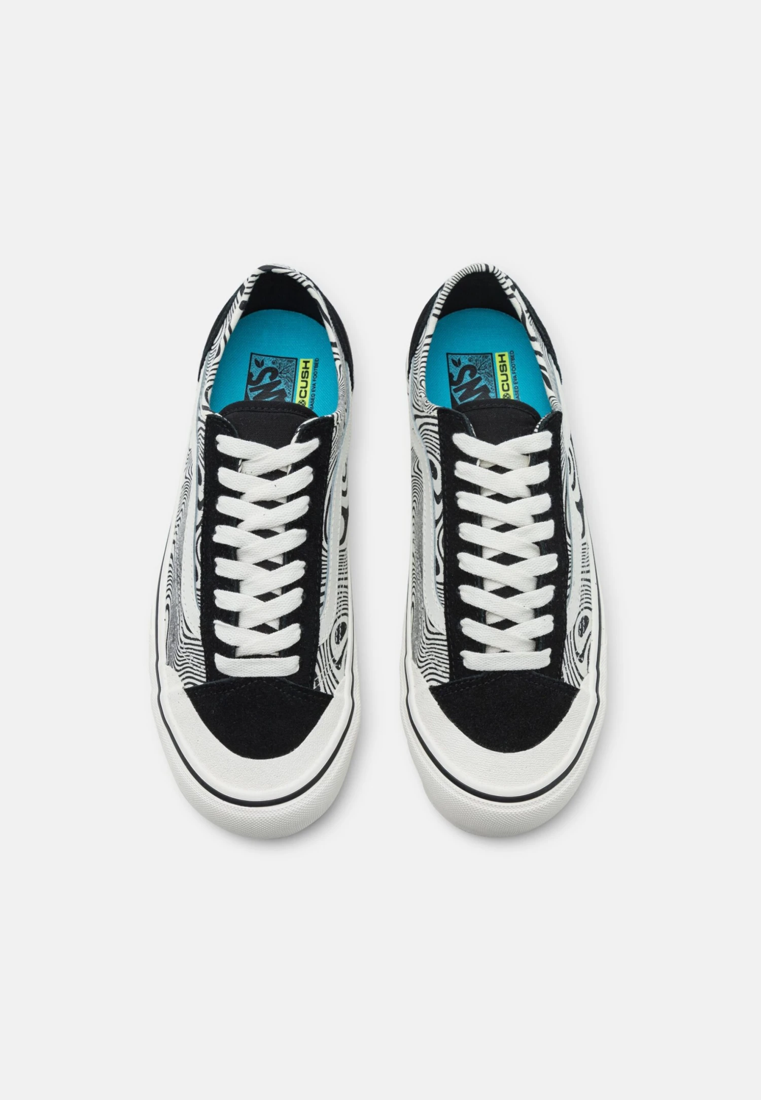 Vans Style 136 Deco Unisex - Sneakers Laag - Trippy Grain Black/Black 6 Vans Style 136 Deco Unisex - Sneakers Laag - Trippy Grain Black/Black - Afbeelding 4