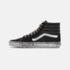 Vans Sk-Hi - Sneakers Hoog - Stressed Black/White -Vans Schoen 35a242bff14045a08f97a8850f5e23ae
