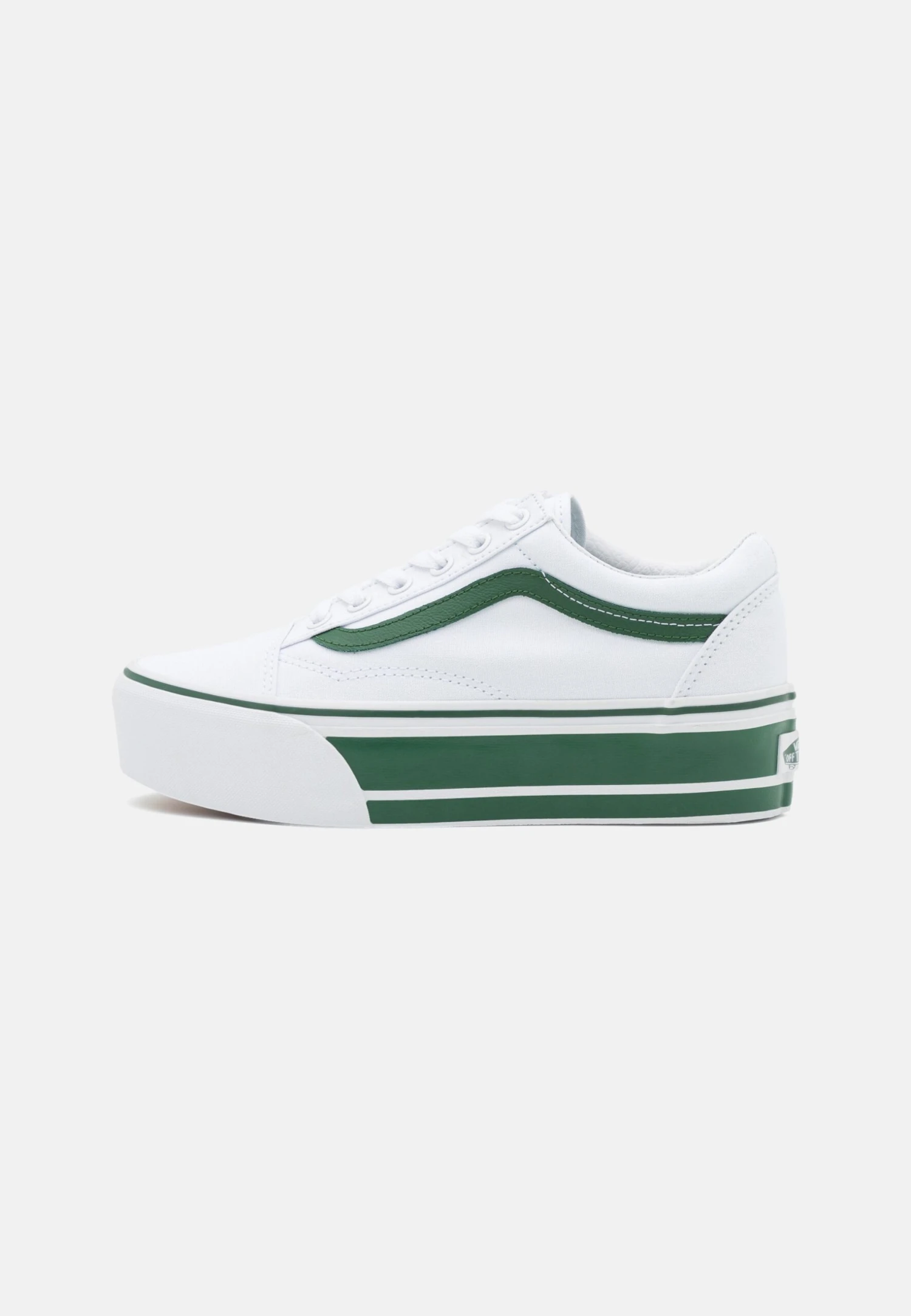 Vans Ua Old Skool Stackform - Sneakers Laag - Green/True White 4 Vans Ua Old Skool Stackform - Sneakers Laag - Green/True White - Afbeelding 2