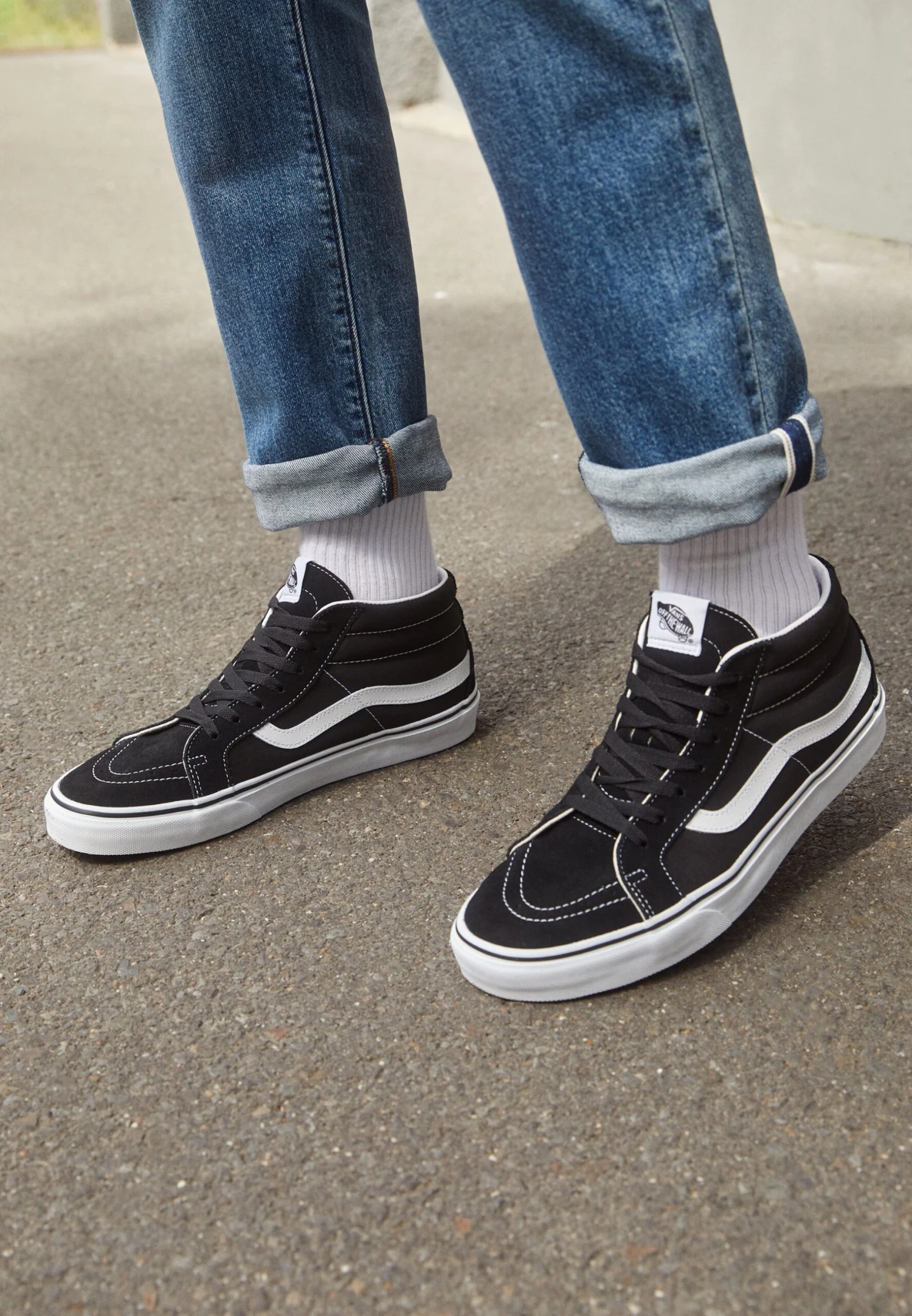 Vans Ua Sk8-Mid Reissue - Sneakers Hoog - Black/True White 4 Vans Ua Sk8-Mid Reissue - Sneakers Hoog - Black/True White - Afbeelding 2
