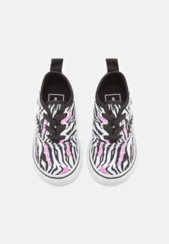 Vans Authentic Elastic Lace- Sneakers Laag - Zebra Daze Black -Vans Schoen 424055a2ffc64d28b48e14fad9ebb134