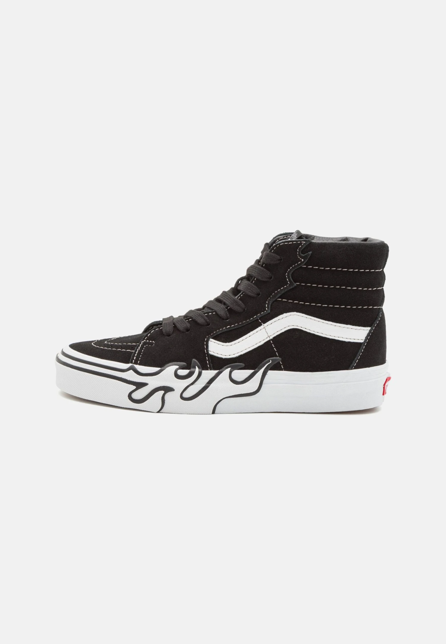 Vans Sk8-Hi Flame Unisex - Sneakers Hoog - Black/White 3 Vans Sk8-Hi Flame Unisex - Sneakers Hoog - Black/White
