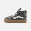 Vans Sk8-Hi Zip Unisex - Sneakers Hoog - Grey/True White -Vans Schoen 520901e1101341a4b2a1362ca0404617