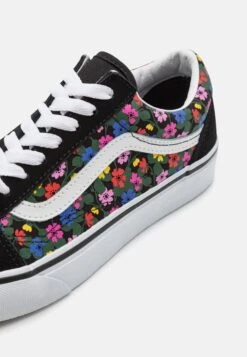 Vans Old Skool- Sneakers Laag - Floral Black/White -Vans Schoen 5b5e57bcea694172b491c7fd5675d81b