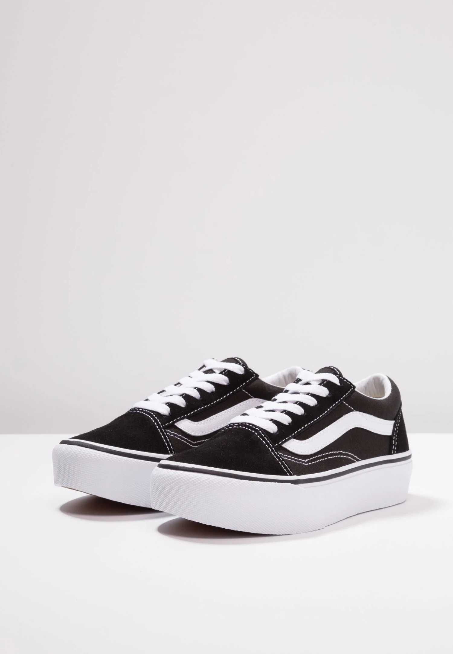Vans Old Skool Platform Unisex - Sneakers Laag - Black/True White 6 Vans Old Skool Platform Unisex - Sneakers Laag - Black/True White - Afbeelding 4