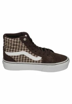 Vans Filmore Hi Platform Plaid - Sneakers Hoog - Plaid Mix Brown White -Vans Schoen 78341c0e14964968bc3a00600d336310