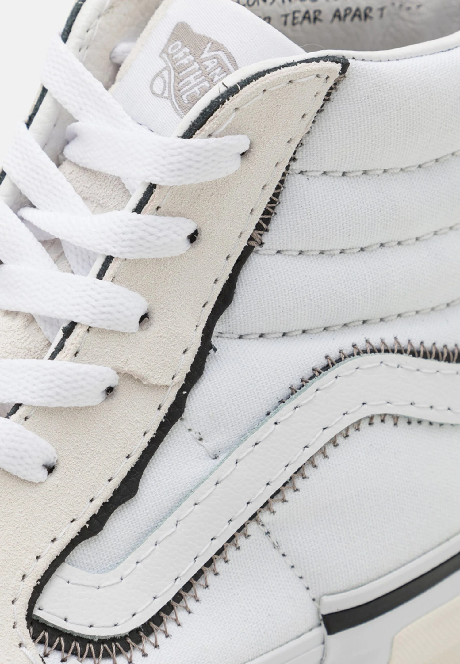 Vans Sk8 Reconstruct Unisex - Sneakers Hoog - True White 8 Vans Sk8 Reconstruct Unisex - Sneakers Hoog - True White - Afbeelding 6