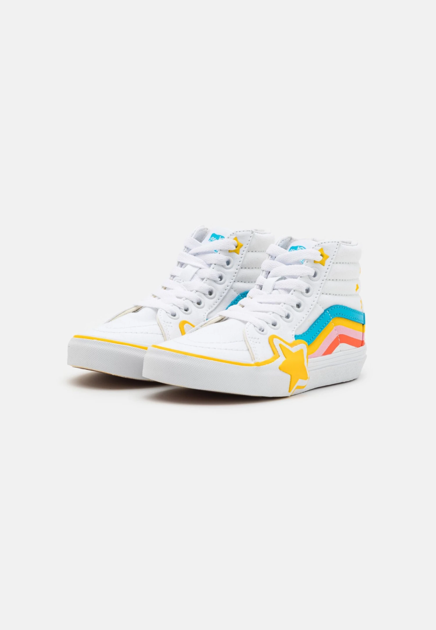 Vans Sk8-Hi Rainbow Star Unisex - Sneakers Hoog - True White/Multi-Coloured 4 Vans Sk8-Hi Rainbow Star Unisex - Sneakers Hoog - True White/Multi-Coloured - Afbeelding 2