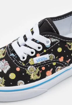 Vans Authentic Elastic Lace Unisex - Sneakers Laag - Black/Blue -Vans Schoen 947a6ad9c1a34268b436684025d8902f