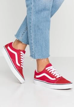 Vans Old Skool - Sneakers Laag - Racing Red/True White