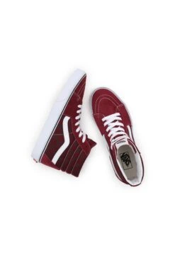 Vans Ua Sk8 Hi - Sneakers Hoog - Dark Red -Vans Schoen c910a6867f594f708808927c1f12d80b