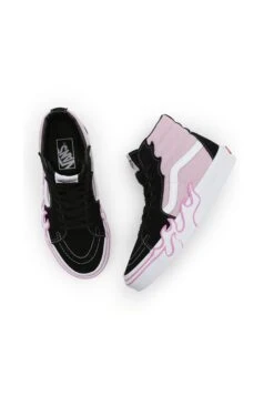 Vans Sk8-Hi Flame - Sneakers Hoog - Dark Purple -Vans Schoen d626fd172e58469ab04c3532d0345355