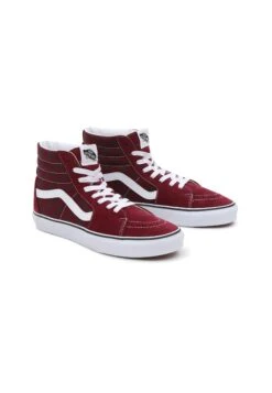 Vans Ua Sk8 Hi - Sneakers Hoog - Dark Red -Vans Schoen e05ad2b3ea224d0db6728a0f31d7909c
