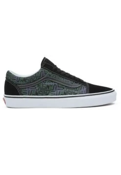 Vans Ua Old Skool Unisex - Sneakers Laag - Black Purple -Vans Schoen e43d3e573bef459cb44f6de59b572e46