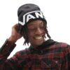Vans Mn Drop V Tall Cuff Beanie - Muts - Black -Vans Schoen e55c9c6ba0994c649288be71969cfa22