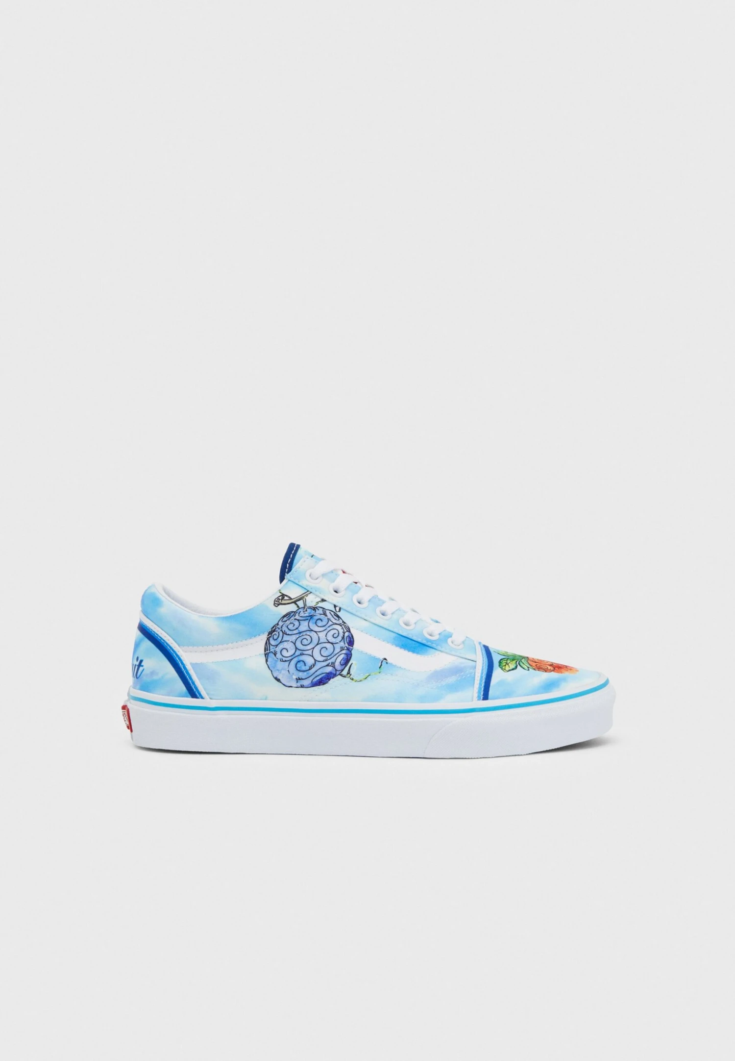 Vans Old Skool Unisex - Sneakers Laag - Light Blue/White/Multi-Coloured 4 Vans Old Skool Unisex - Sneakers Laag - Light Blue/White/Multi-Coloured - Afbeelding 2