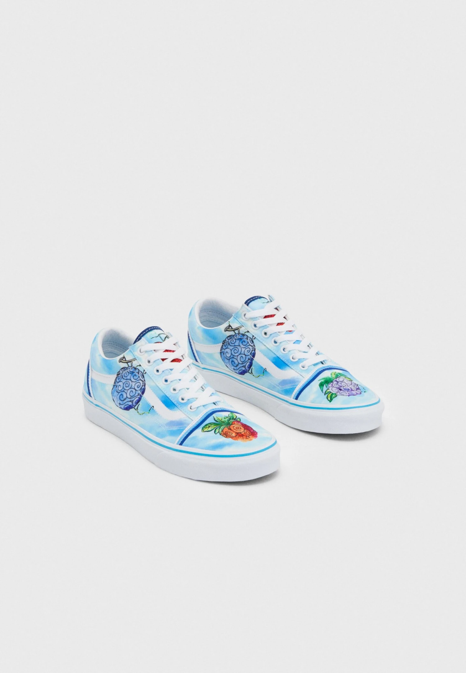 Vans Old Skool Unisex - Sneakers Laag - Light Blue/White/Multi-Coloured 3 Vans Old Skool Unisex - Sneakers Laag - Light Blue/White/Multi-Coloured