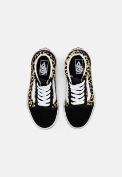 Vans Old Skool- Sneakers Laag - Flocked Leopard/Black/True White -Vans Schoen f81eb8d2ab344ec6a4e7b229a2d15351